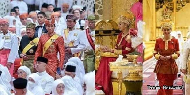 5 Foto Pangeran Mateen Jalani Berbedak Pengantin Diraja