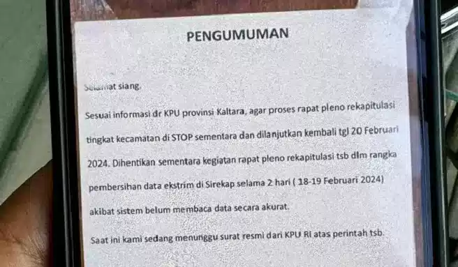 Soal Perintah Kpu Setop Rekapitulasi Suara Tingkat Kecamatan Dipertanyakan Pdip 1 Perintah Kpu Setop Rekapitulasi Suara Tingkat Kecamatan