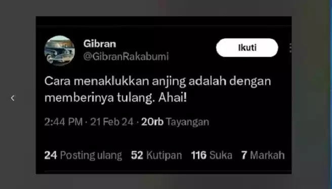 Saat Ahy Dilantik Jadi Pembantu Jokowi, Viral Cuitan 'Memberi Tulang' Di X 1 Saat Ahy Dilantik Jadi Pembantu Jokowi, Viral Cuitan 'Memberi Tulang' Di X