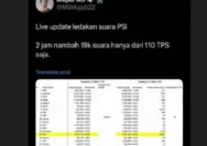 Heboh Dalam 2 Jam Suara PSI Nambah 19,5 Ribu