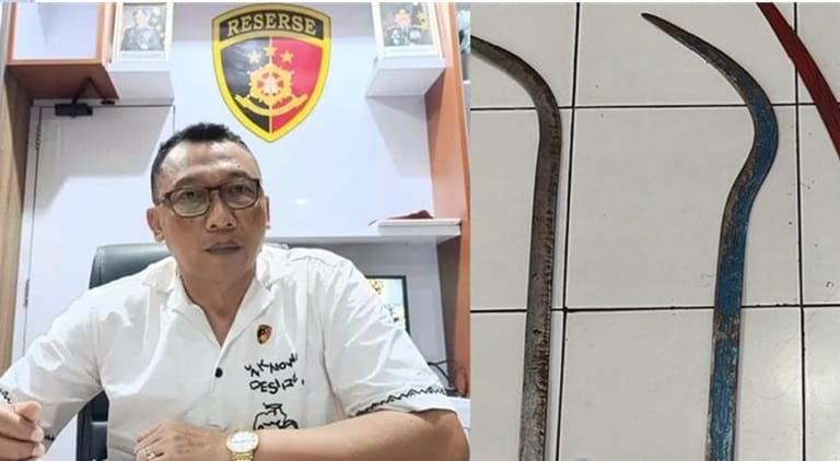 Konvoi Sambil Acungkan Sajam, 6 Remaja Langsung Diamankan Polisi! 1 Konvoi Sambil Acungkan Sajam, 6 Remaja Langsung Diamankan Polisi!
