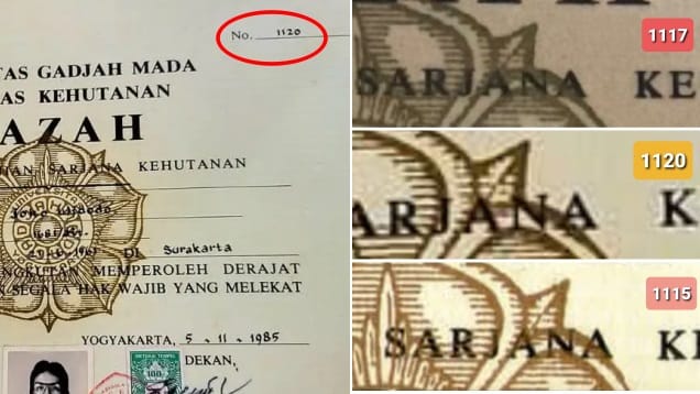 Terkuak! Perbedaan Ijazah Fakultas Kehutanan Ugm Nomor 1120, 1117, Dan 1115 1 Terkuak! Perbedaan Ijazah Fakultas Kehutanan Ugm Nomor 1120, 1117, Dan 1115