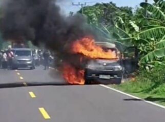 Mobil Boks Pengisi ATM Terbakar di Polman, Uang Rp4,6 Miliar Ludes Dilalap Api