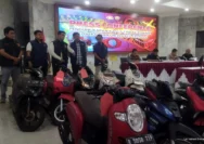 Polres Cilegon Kembalikan Motor Curian Belasan Kasus Terbongkar